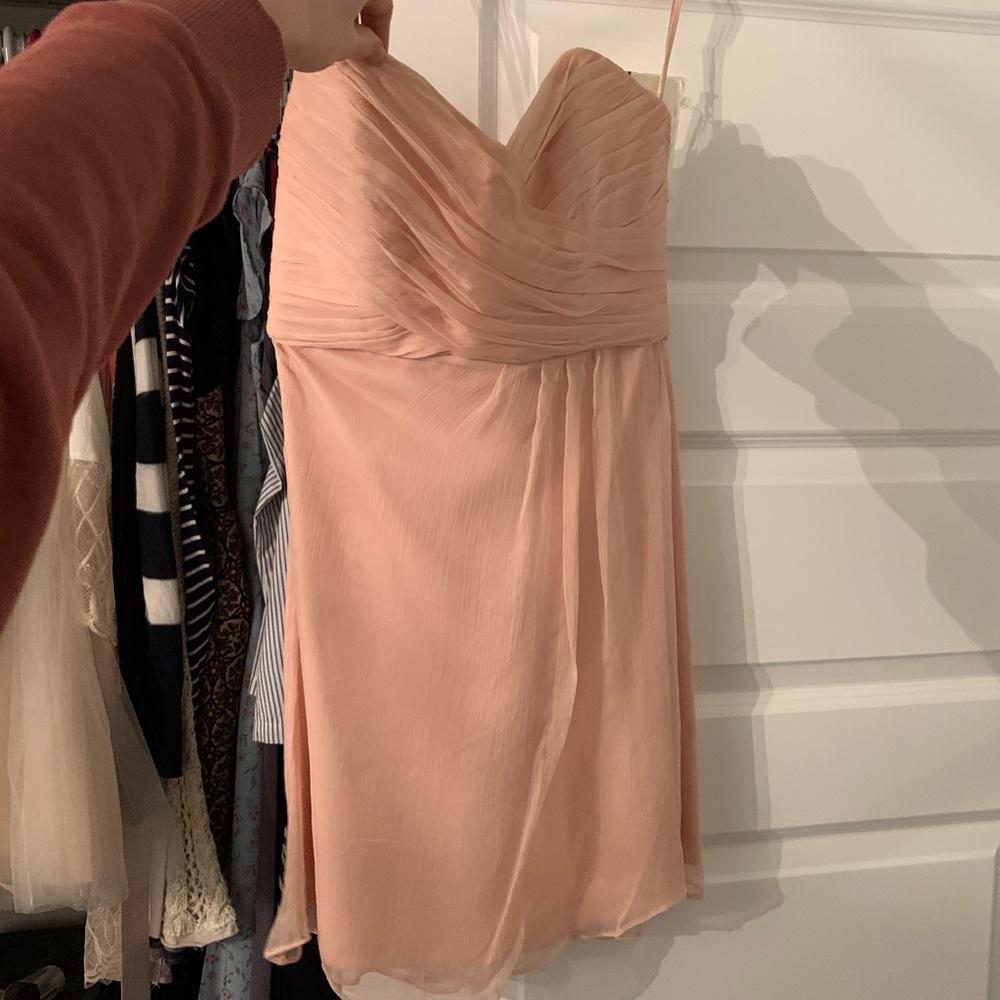 Amsale blush dress